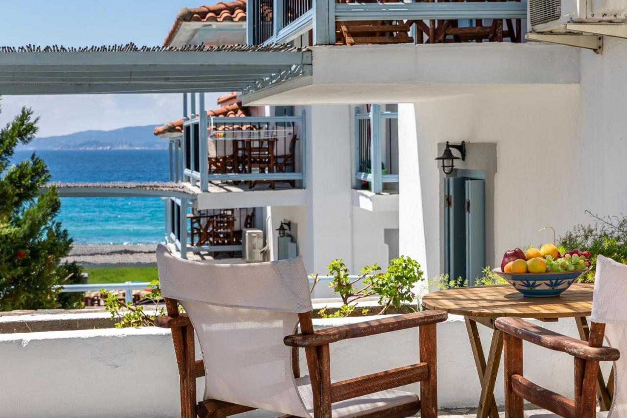 Milia Beach Apartments Paralia Milia Kültér fotó