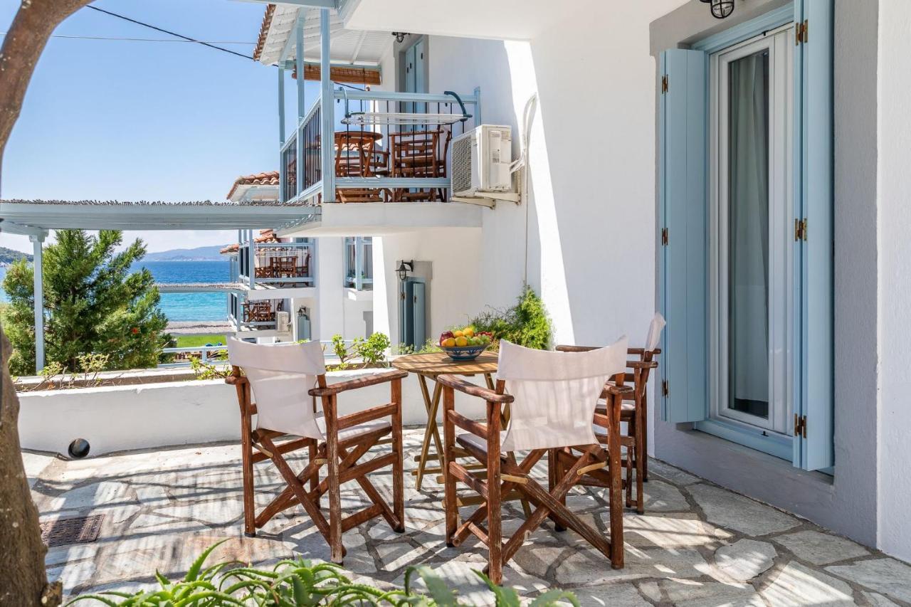 Milia Beach Apartments Paralia Milia Kültér fotó